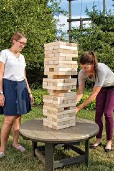 life size jenga game.